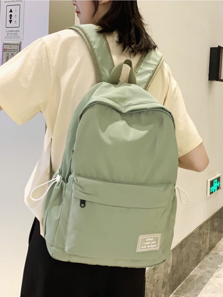 Letter Patch Backpack