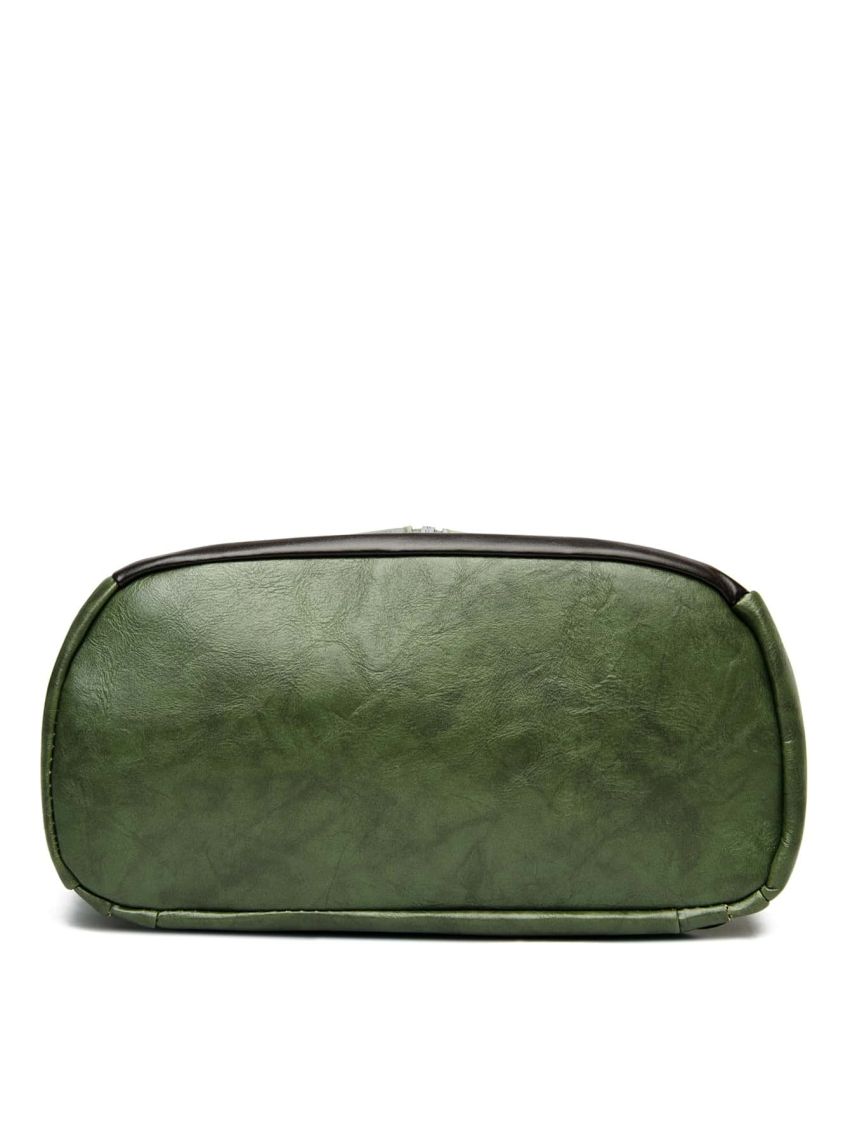 Two Tone Zip Front Backpack