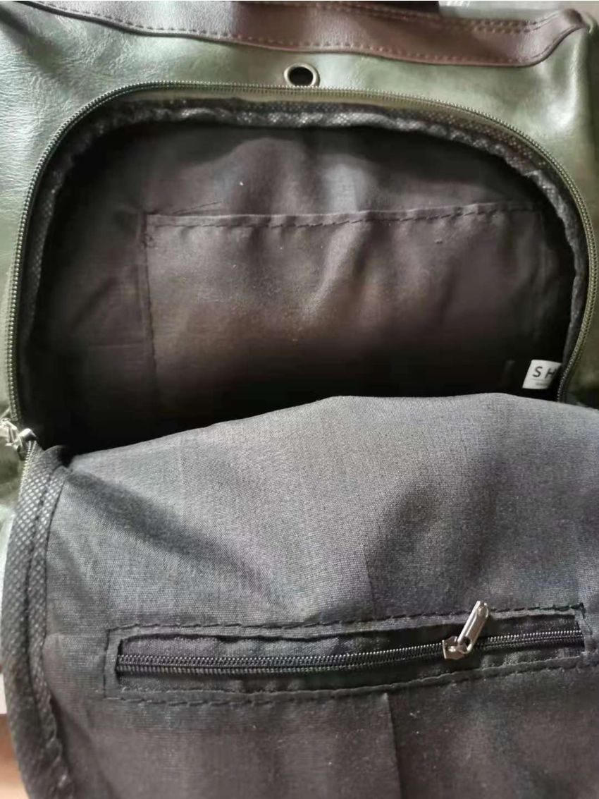 Two Tone Zip Front Backpack