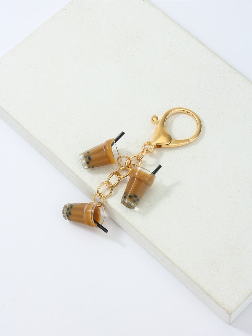 Milk Tea Design Bag Charm