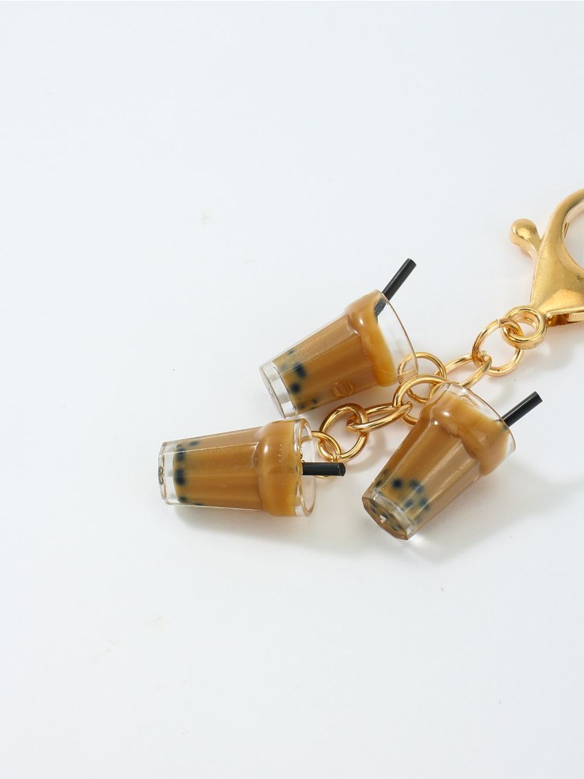 Milk Tea Design Bag Charm