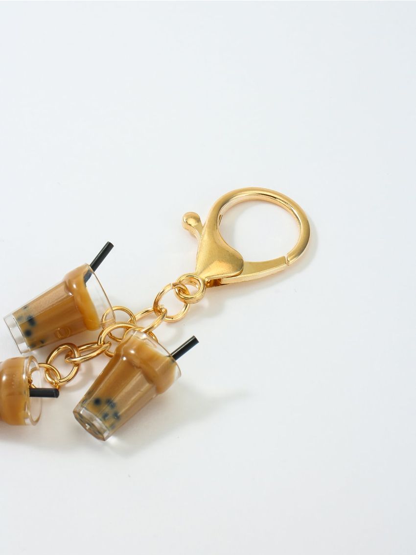 Milk Tea Design Bag Charm