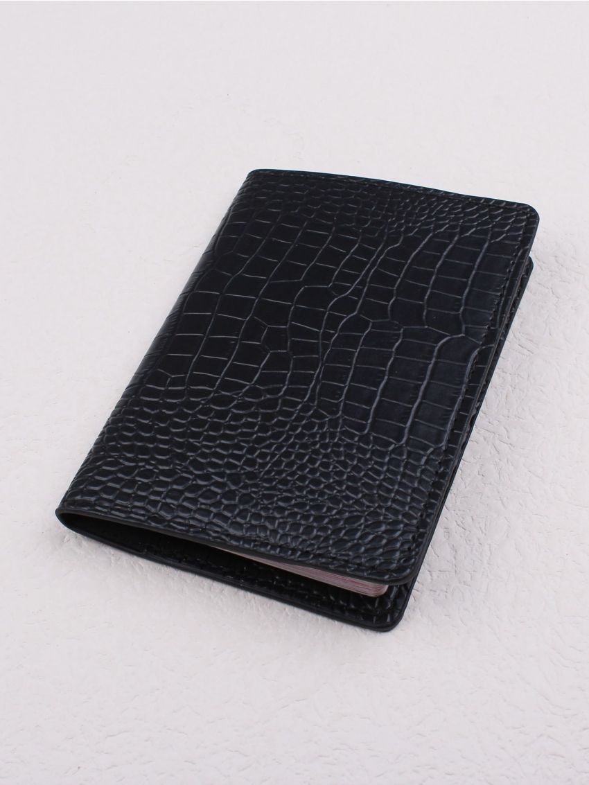 Croc Embossed Passport Case