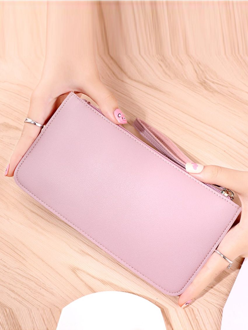 Minimalist Long Purse With Wristlet