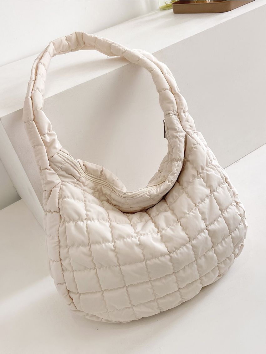 Stylish Quilted Crossbody Hobo Bag Perfect For Work