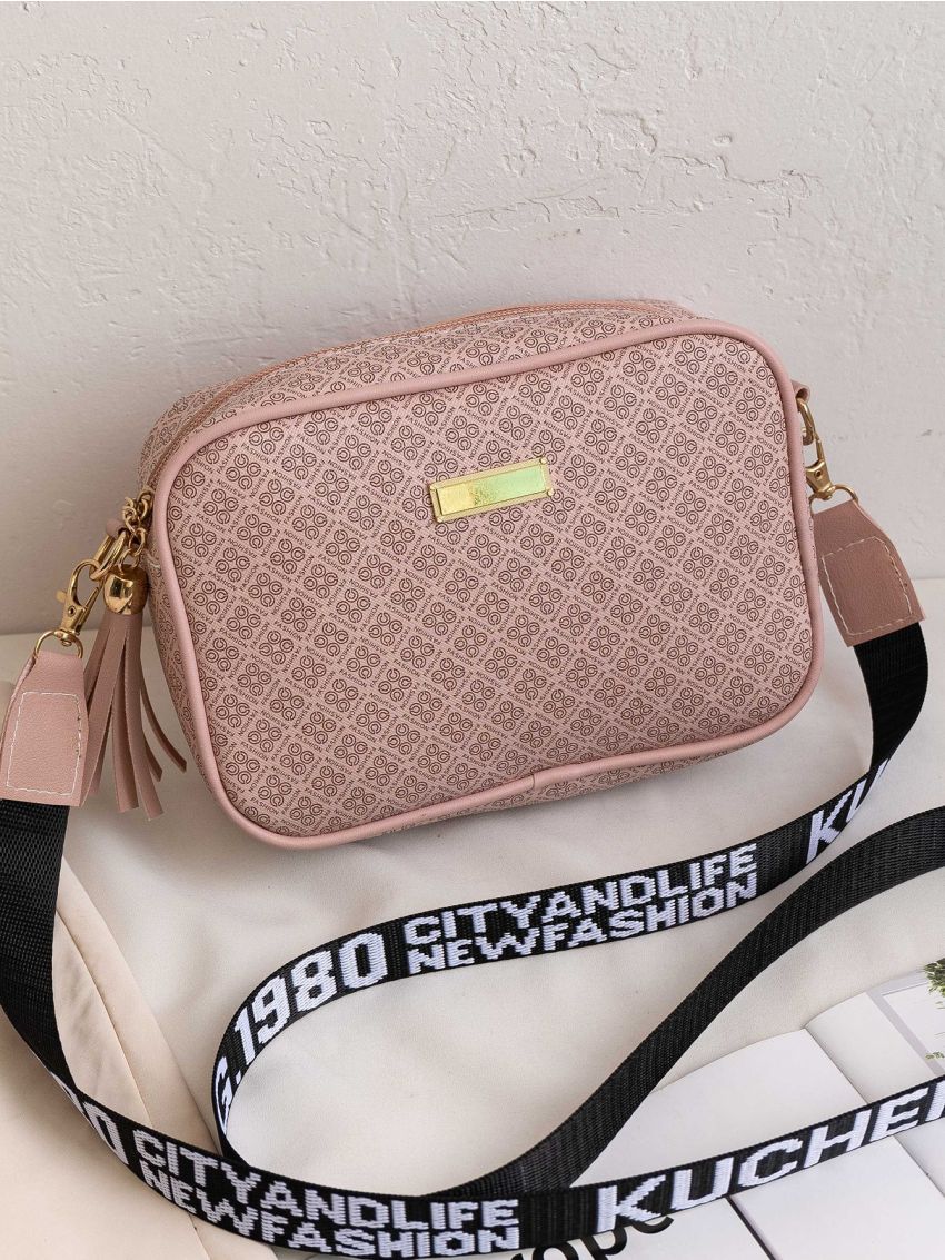 Mini Geo Graphic Crossbody Bag