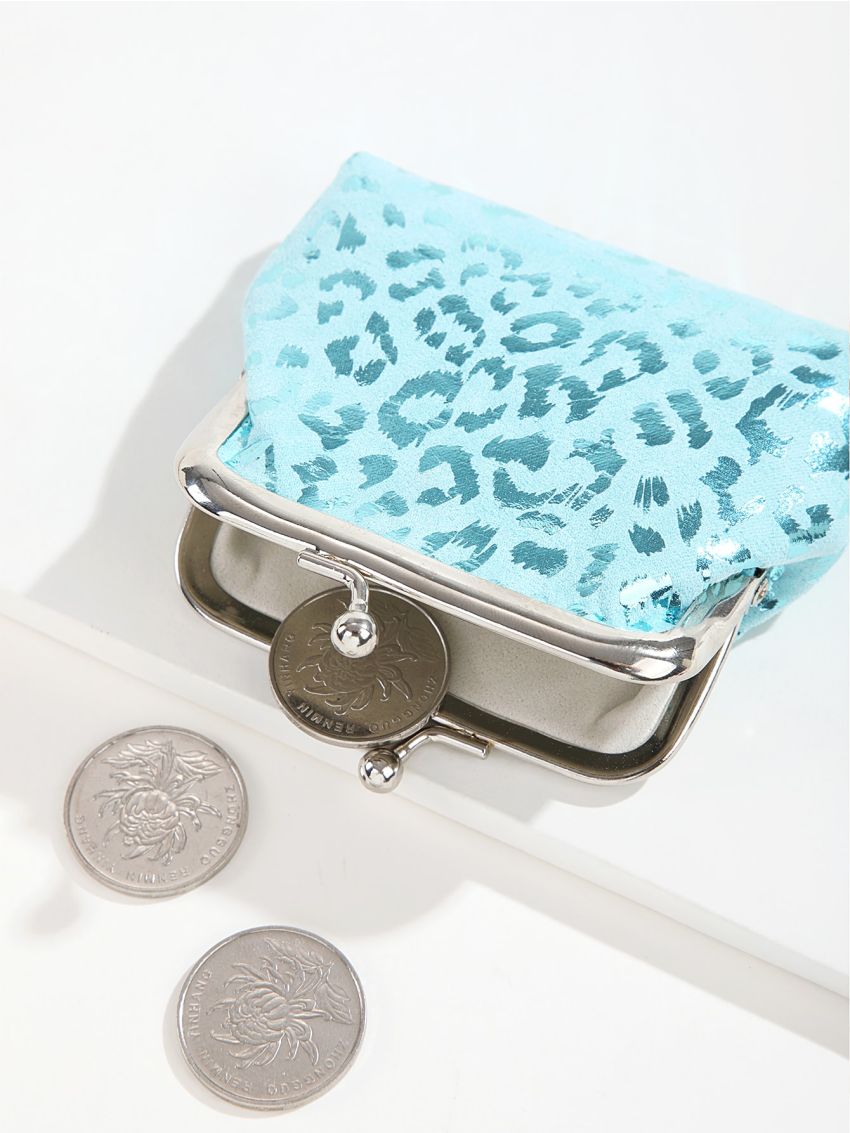 Glitter Kiss Lock Purse