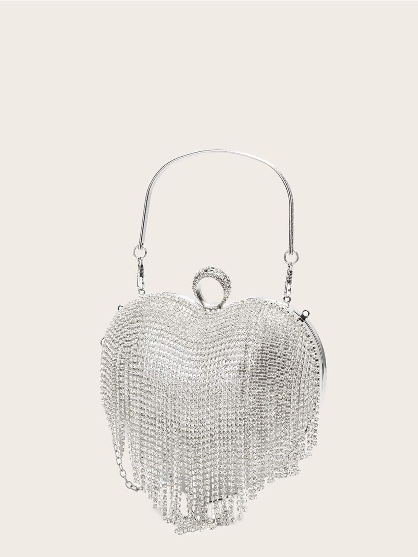 Mini Rhinestone Decor Chain Novelty Bag