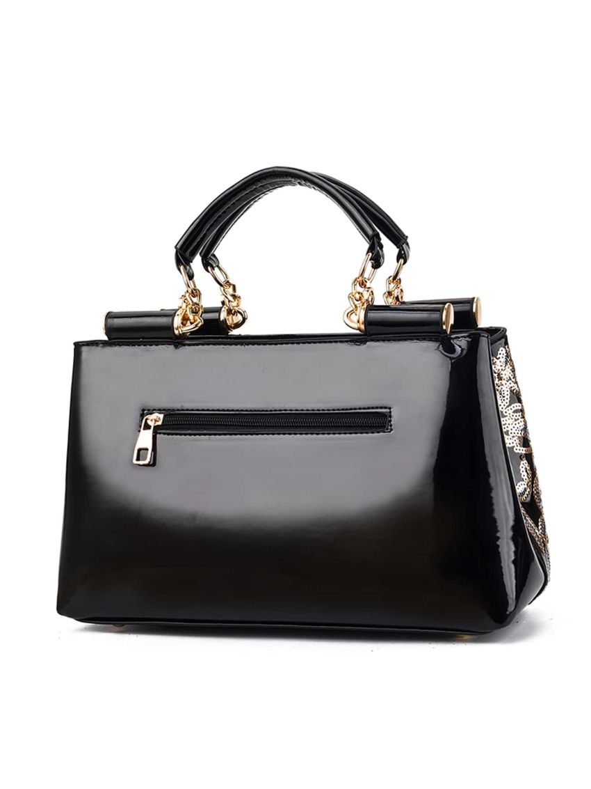 Sequins Decor Satchel Bag