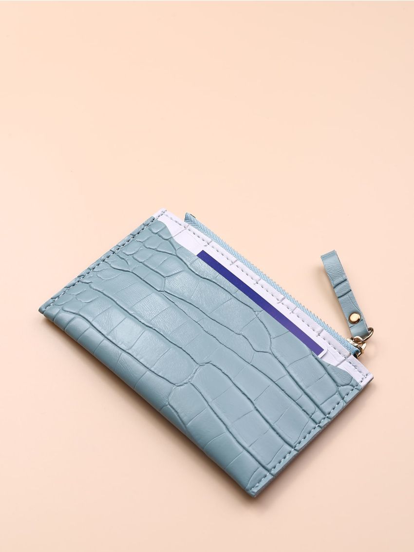 Croc Embossed Card Holder