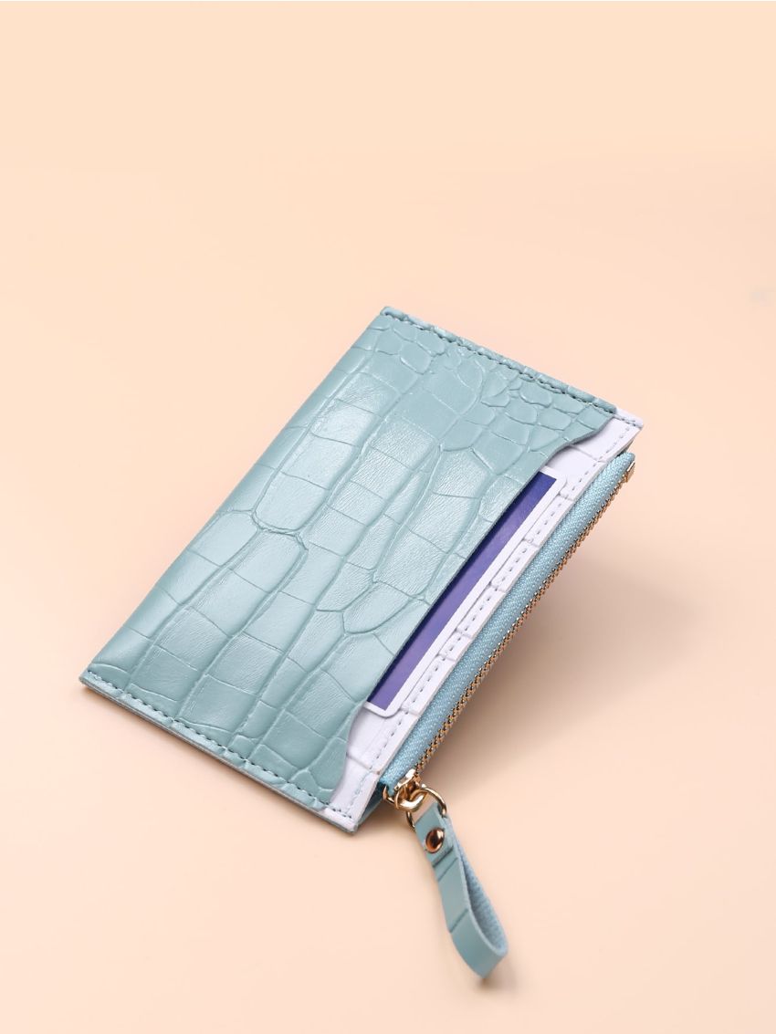 Croc Embossed Card Holder