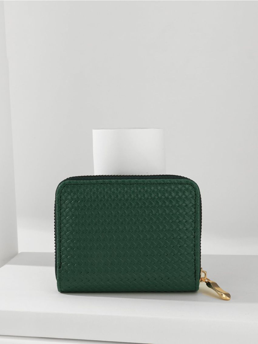 Textured Zip Small Wallet
