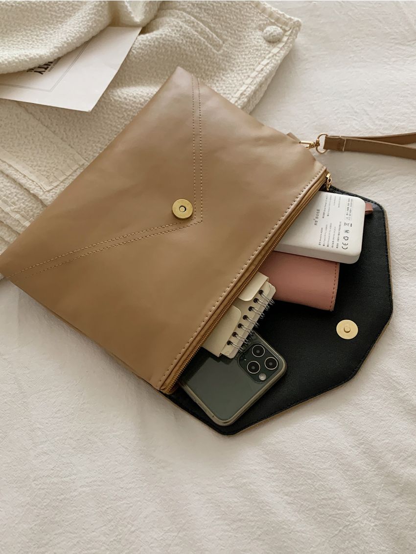 Quilted Pattern Clutch Bag