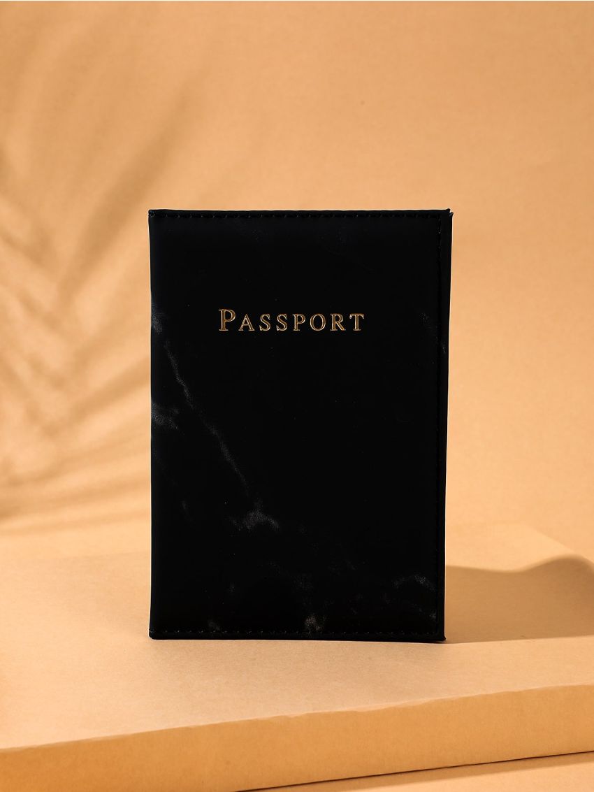 Marble Print Passport Case