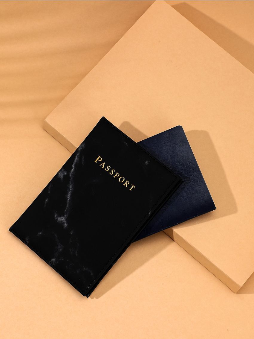 Marble Print Passport Case