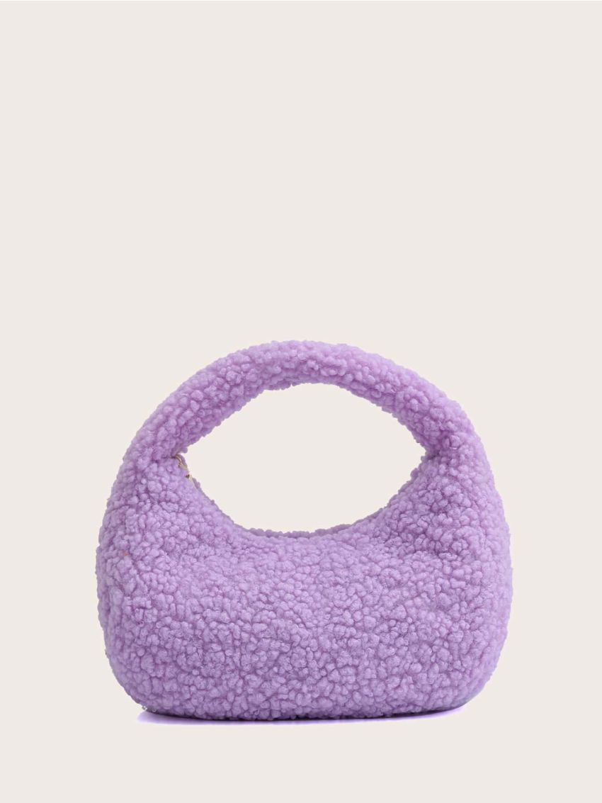 Fluffy Design Baguette Bag
