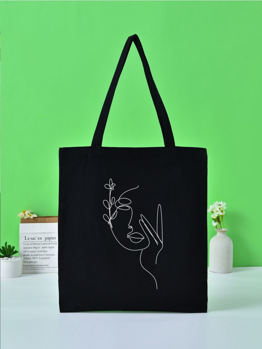 Figure Graphic Shopper Bag