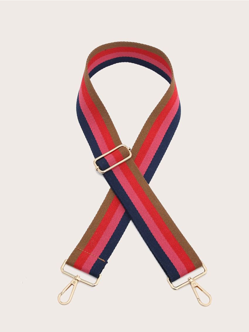 Colorblock Stripe Bag Strap