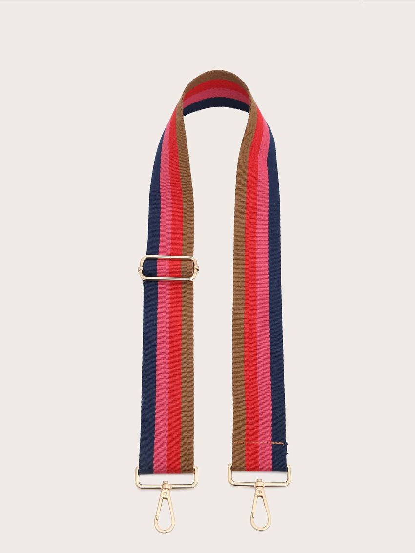 Colorblock Stripe Bag Strap