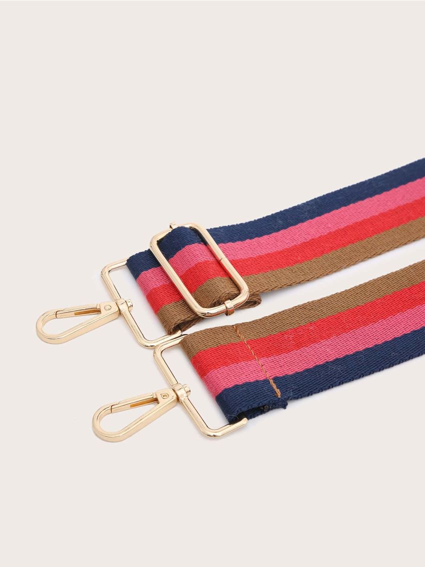 Colorblock Stripe Bag Strap