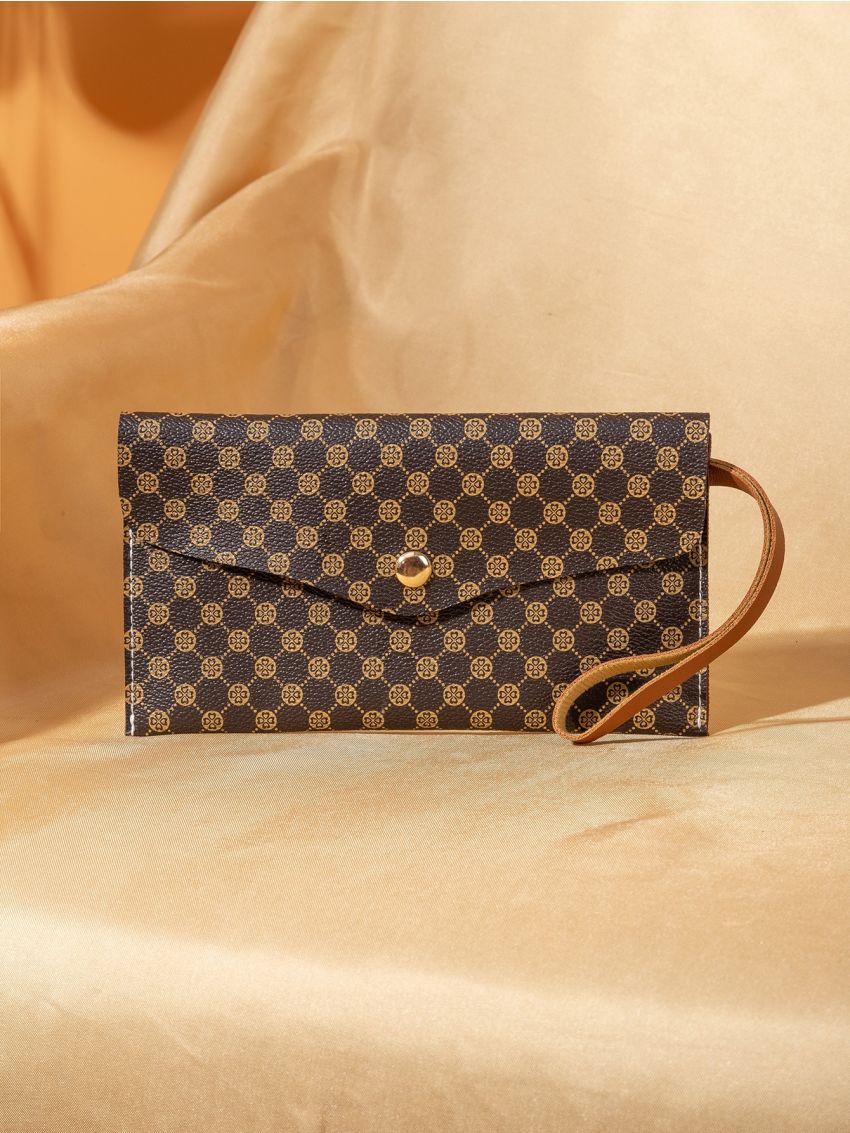 Floral Flap Design Long Wallet