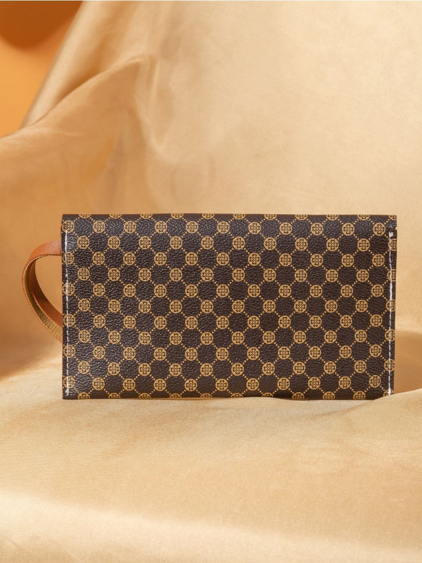 Floral Flap Design Long Wallet