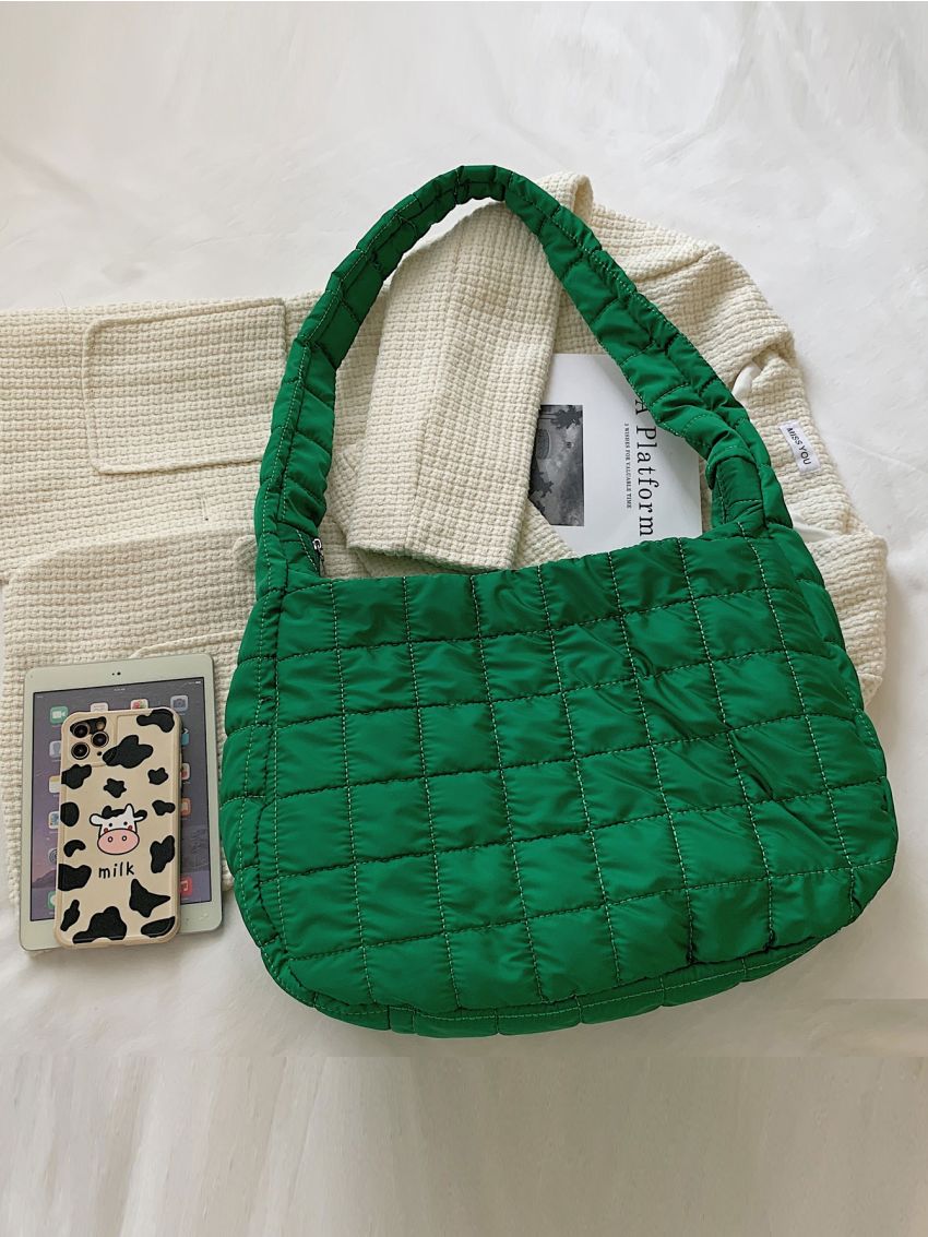 Quilted Baguette Bag