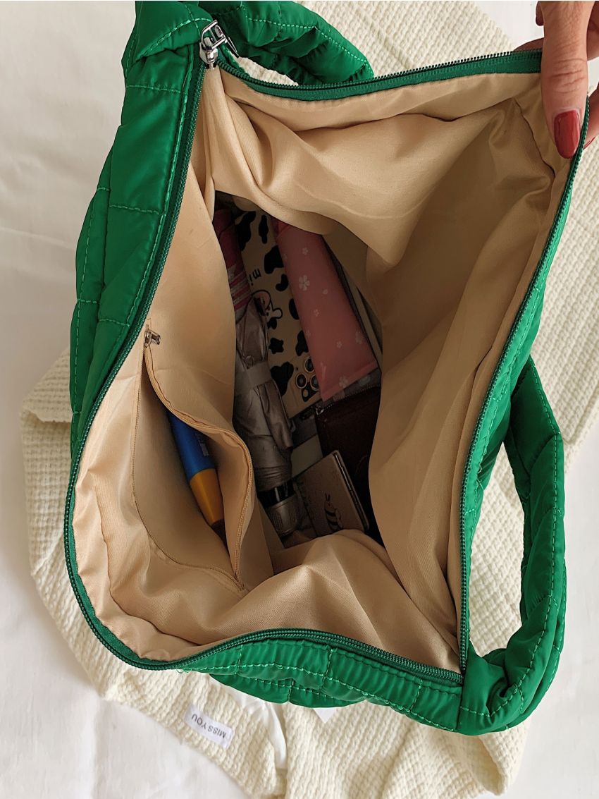 Quilted Baguette Bag