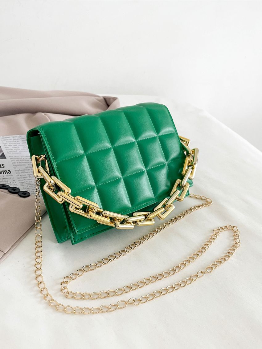 Mini Quilted Flap Chain Bag