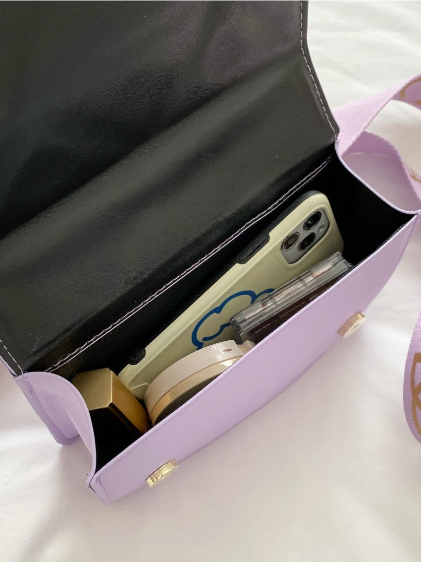 Mini Quilted Flap Satchel Bag