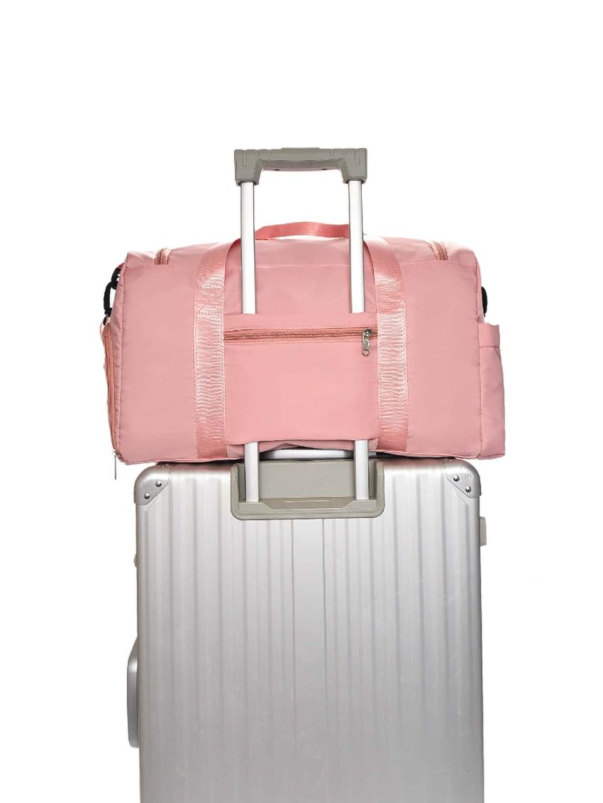 Letter Patch Multi-Compartment Duffle Bag