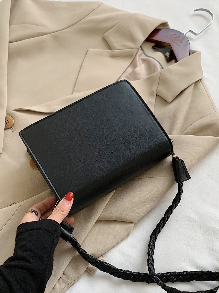 Mini Buckle Decor Flap Square Bag