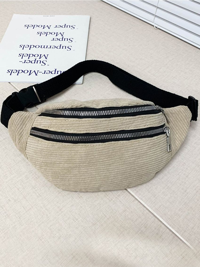 Corduroy Zip Fanny Pack