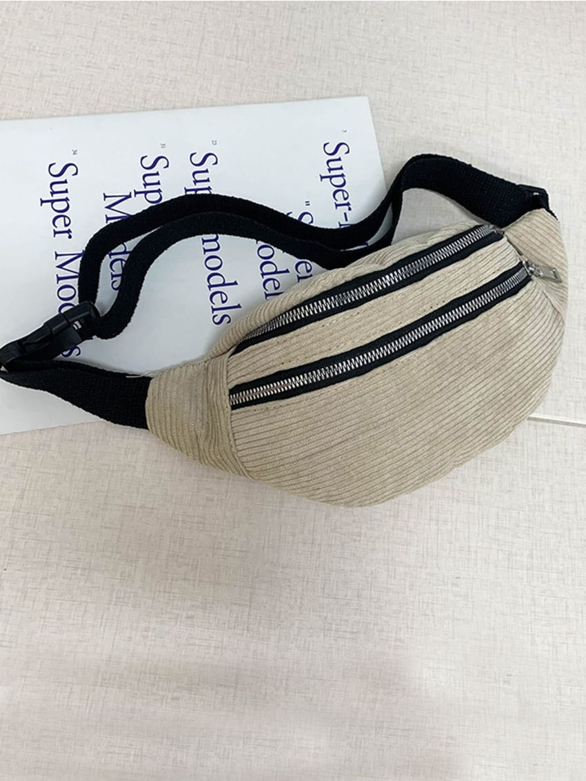 Corduroy Zip Fanny Pack