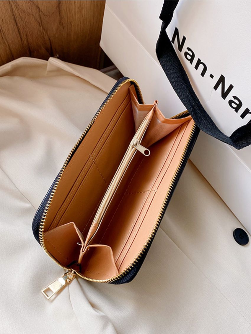 Minimalist Stone Grain Long Wallet