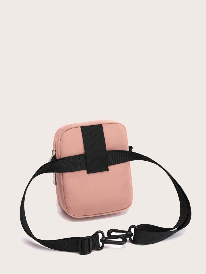 Mini Letter Patch Crossbody Bag
