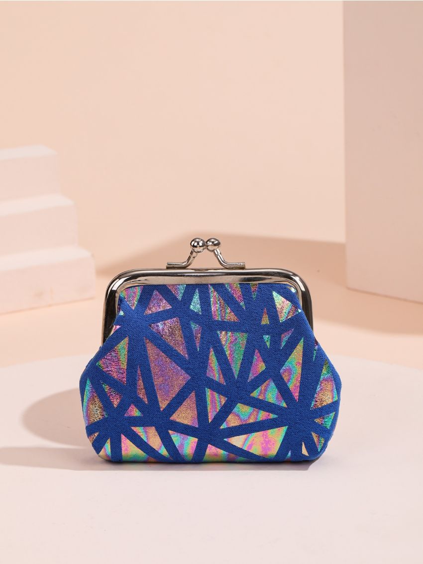 Holographic Geometric Graphic Coin Purse