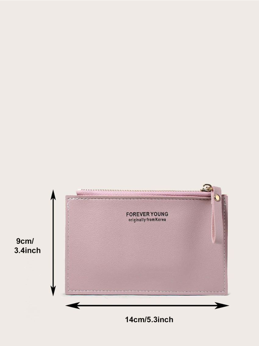 Letter Graphic Short Purse