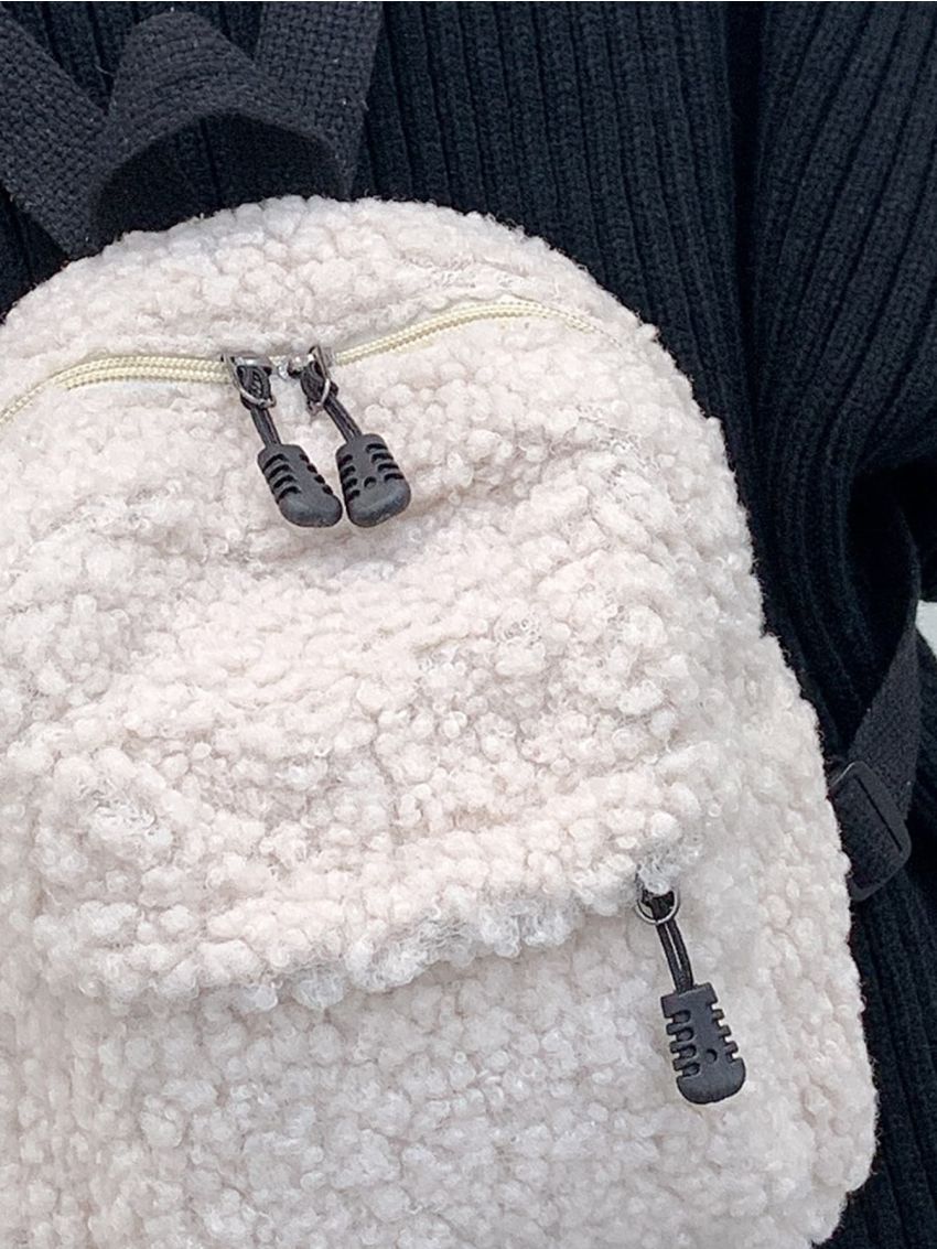 Mini Pocket Front Fluffy Classic Backpack