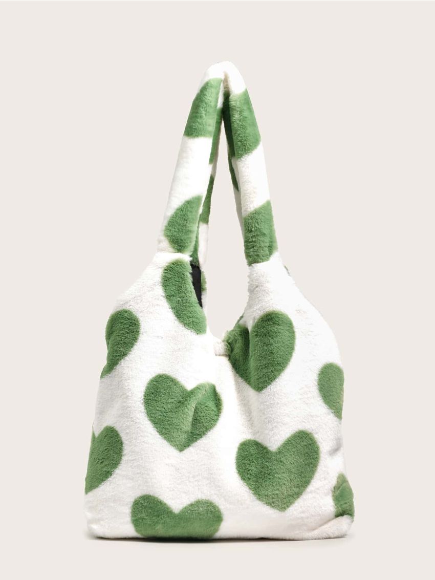 Heart Graphic Shopper Bag