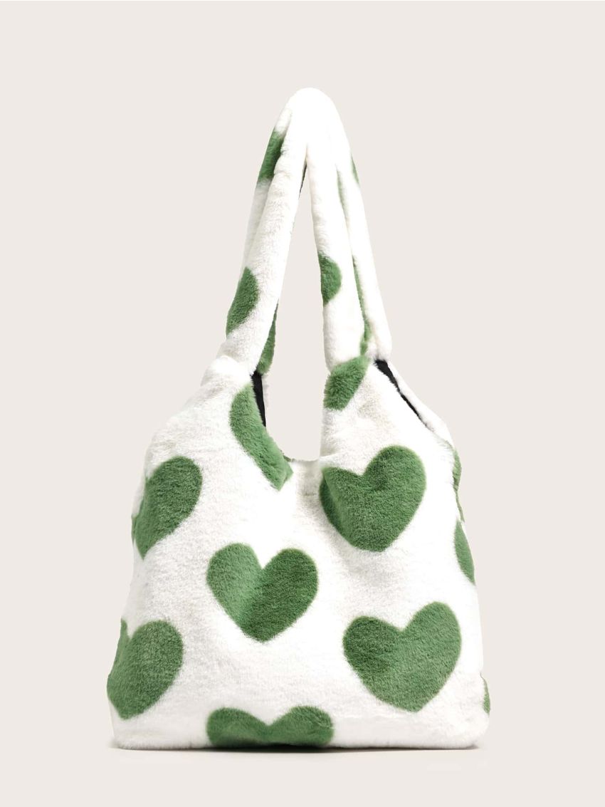 Heart Graphic Shopper Bag