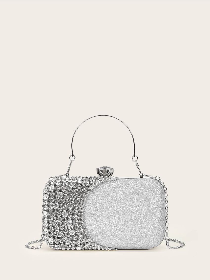 Rhinestone & Glitter Decor Box Bag