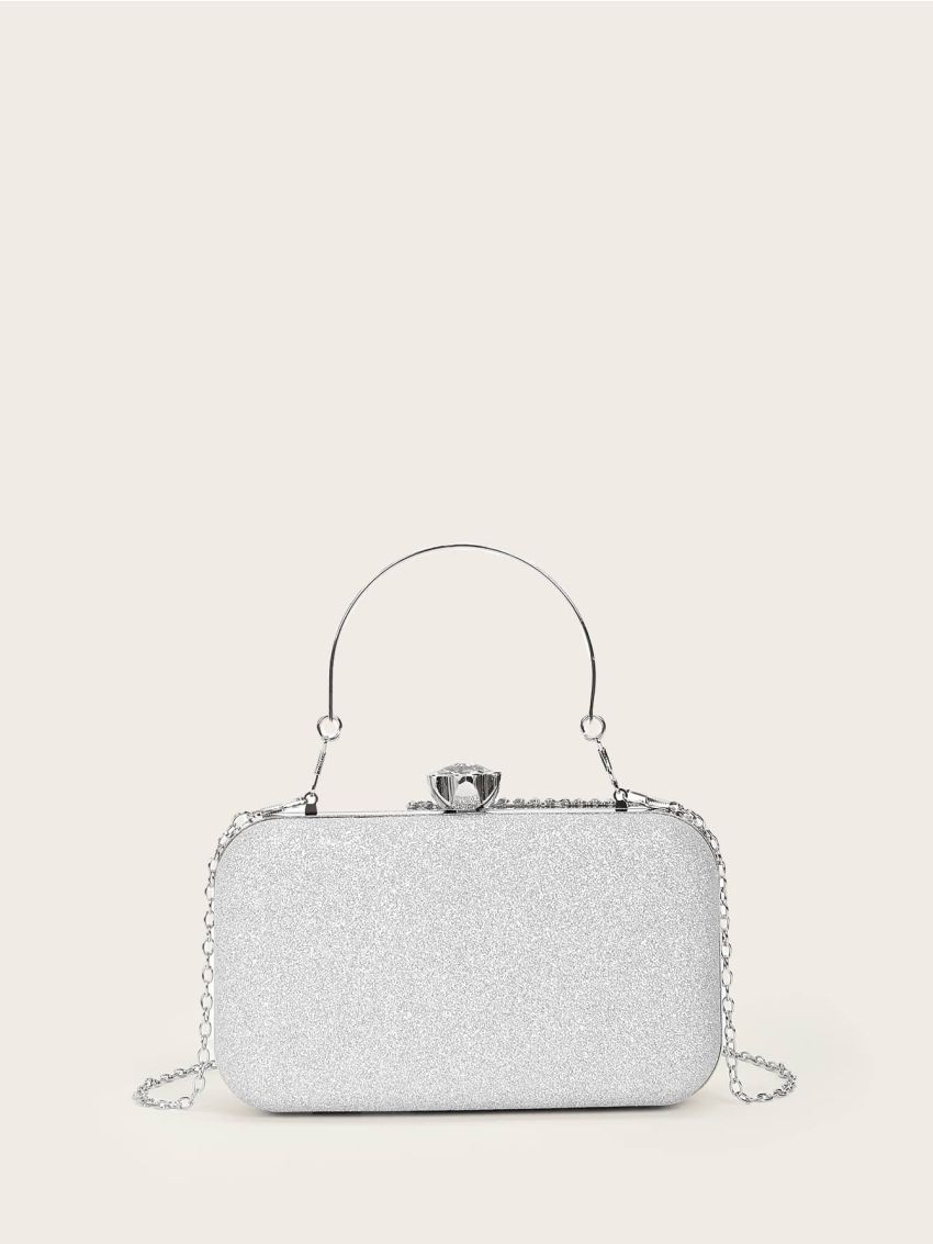 Rhinestone & Glitter Decor Box Bag