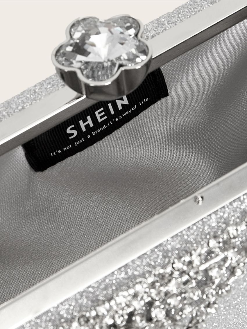 Rhinestone & Glitter Decor Box Bag