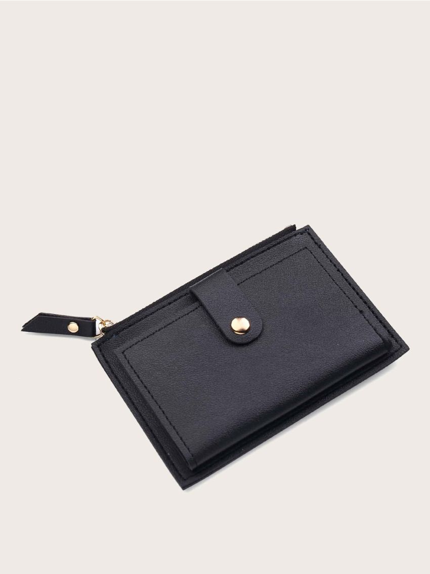 Minimalist Snap Button Card Holder