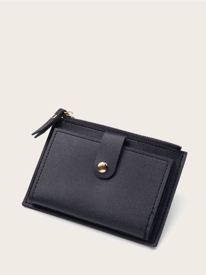 Minimalist Snap Button Card Holder