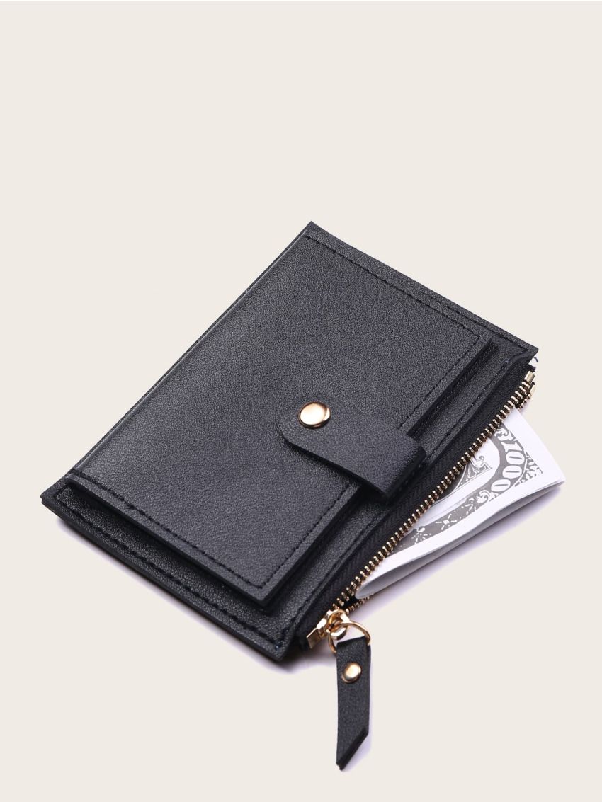 Minimalist Snap Button Card Holder