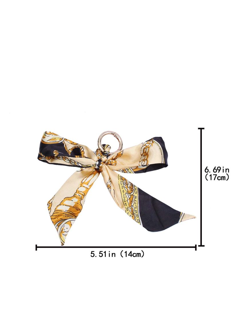 Scarf Bow Tie Design Bag Charm