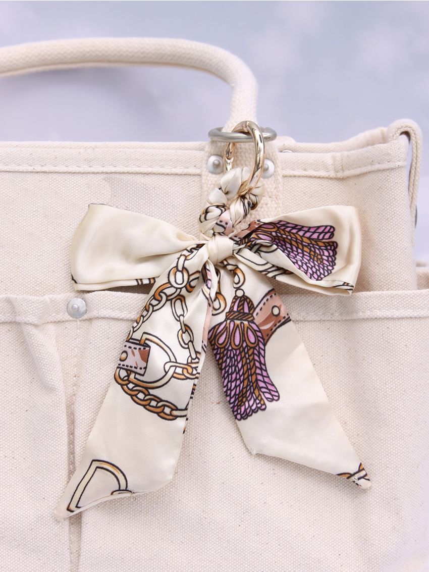 Scarf Bow Tie Design Bag Charm