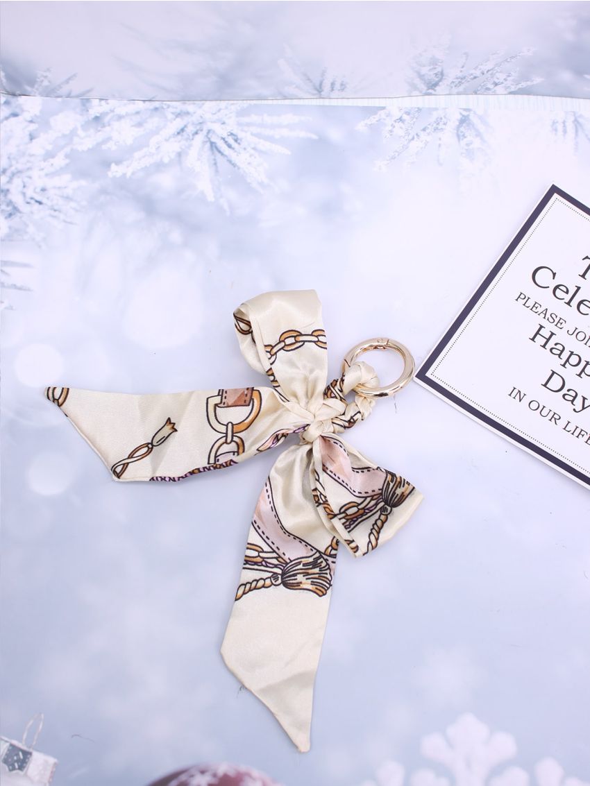 Scarf Bow Tie Design Bag Charm